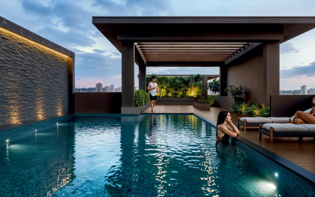 The Titan Tower Undri 50+ Modern Amenities
