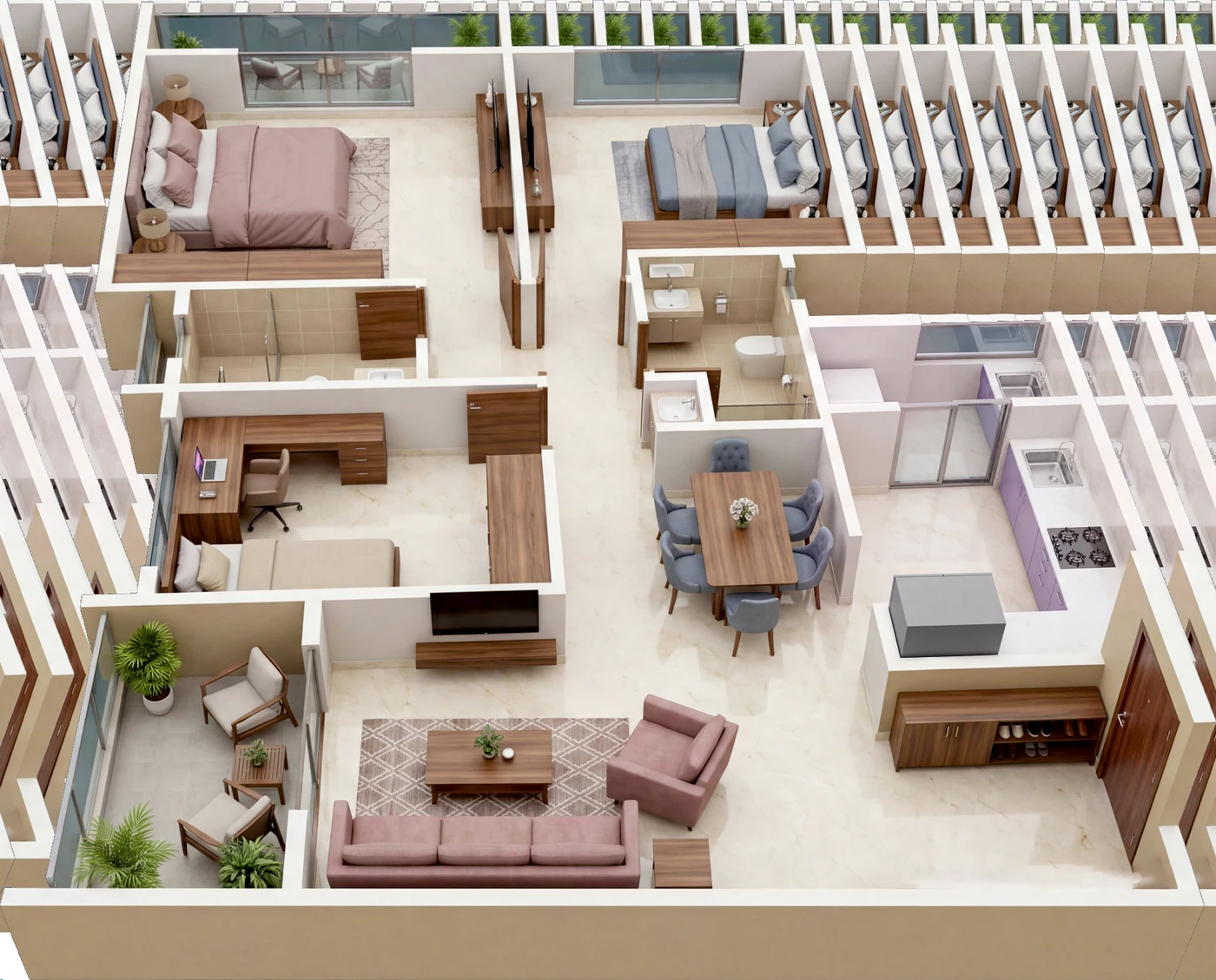 The Titan Tower Undri Floor Plans & Layouts
